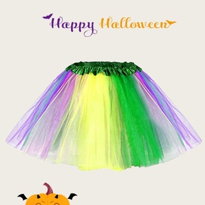 Costume Events 3-Layer Color Block Party Short <strong>Skirt</strong> Women <strong>Halloween</strong> Tutu <strong>Skirt</strong> - Product Image 2