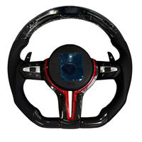 Volant en cuir pour voiture BMW M3 M4 M5 M6 F30 F10 F15 F36 F01 F20 F22 F25 F31 F32 E70 E71 E90 E91 E92 X1 X2 X3 X4 X5 X6