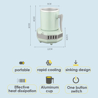 Tasse rafraîchissante intelligente Machine à boissons froides de bureau Mini réfrigérateur Tasse de refroidissement rapide Refroidissement d'été Petite maison Nouvelle livraison directe
