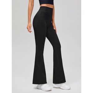 FOXA Womens High Waist <b>Flare</b> <b>Leggings</b> No Front Seam Tummy Control Butt Lift Yoga Pants Workout Casual - Product Image 2