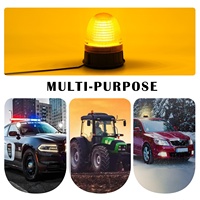 Nouvelle lampe de signalisation magnétique à LED ambre 12V 24V pour camion, tracteur, exploitation minière avec garantie de 2 ans