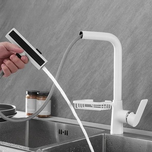 Modern Brass Pull Out Kitchen Mixer Tap Single Handle Flexible Kitchen With Pull <b>Down</b> Sprayer AT9308-DX Kitchen - Product Image 6