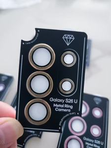 Protezione Lente Fotocamera di Lusso con Diamanti Glitterati per Samsung Galaxy S26 Ultra, Pellicola in <span class=keywords><strong>Vetro</strong></span> Temperato per Lente Fotocamera Samsung S26 Plus - Product Image 5