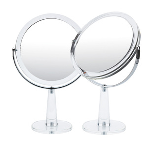Double Sided <b>Desktop</b> Standing <b>Mirror</b> With Custom Logo Freely Rotating Magnifying Cosmetic Vanity <b>Mirror</b> - Product Image 1