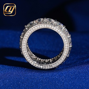 Anillo de Diamante Cultivado en Laboratorio con Certificado IGI, Oro Blanco para Mujer, Corte Brillante Redondo, Anillo de Compromiso de Lujo con Pavé Completo - Product Image 2