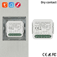 Module de commutation intelligent YDD pour Alexa Google Home Zigbee ABS/PC, relais à contact sec, automatisation, IP20 5A 240V, 2 voies, européen, commercial