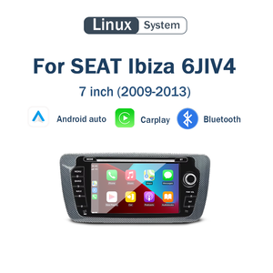 Système Linux pour <span class=keywords><strong>SEAT</strong></span> <span class=keywords><strong>Ibiza</strong></span> 6J IV 4 7" 09-13 Lecteur multimédia de voiture avec CarPlay, navigation automatique, YouTube, lecteur vidéo sans fil - Product Image 1