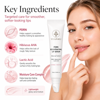 Baume à lèvres hydratant et repulpant, exfoliant doux et lissant, sérum à lèvres rajeunissant PDRN