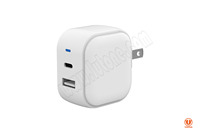 Chargeur mural USB C GaN mini 20W, charge rapide PD, adaptateur de voyage compact pour téléphone portable et ordinateur portable