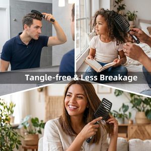 Salon Hair Brush Anti Static <b>Tangle</b> Brush Scalp Massage Hairbrush for Long Hair - Product Image 5