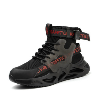 Prix usine imperméable doux confortable respirant noir léger maille supérieure <span class=keywords><strong>semelle</strong></span> en caoutchouc hommes <span class=keywords><strong>chaussure</strong></span> <span class=keywords><strong>de</strong></span> sécurité embout en acier - Product Image 2