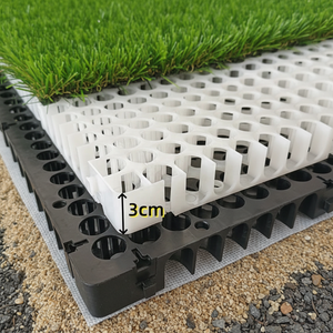 Tapis de drainage en géotextile alvéolé à emboîtement pour installation sous le gazon synthétique <span class=keywords><strong>sur</strong></span> les terrains de sport et les crèches - Product Image 5