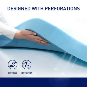 3 inch công ty gel-truyền Bộ nhớ bọt giường nệm Topper mật độ cao thiết kế làm mát