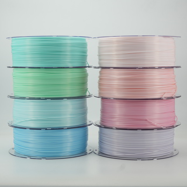 3D Printer Filament PLA Silk+ 1.75mm 1KG Dual Tricolor Rainbow PLA/PETG/ABS/TPU ROHS Certified for FDM Printer Bambu Lab AMS