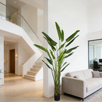 Bananes artificielles de qualité supérieure, best-sellers en gros, arbres artificiels en strelitzia, arbres artificiels réalistes, décoration d'intérieur