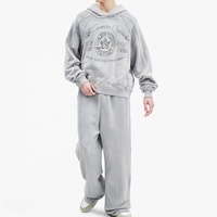 Sweat à capuche homme Y2K personnalisé avec logo OEM, imprimé sérigraphié, en molleton épais, coupe ample, épaules tombantes, style rétro avec badge