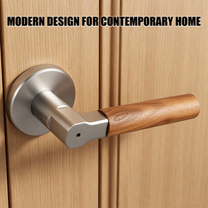 Cerradura de Palanca Redonda Tianyi con Roseta y Llave para Puerta, Herraje Moderno de Aleación de Zinc para Interiores de Dormitorio - Product Image 2