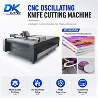 Machine de découpe à couteau oscillant pour la fabrication d'échantillons de matériaux d'emballage en carton ondulé avec moteur servo, rainurage et perforation