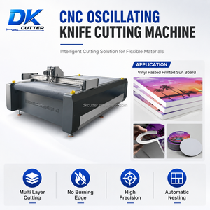 Machine de découpe à couteau oscillant pour la fabrication d'échantillons de matériaux d'emballage en carton ondulé avec moteur servo, rainurage et perforation - Product Image 2