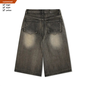 Summer <strong>Men's</strong> Denim <strong>Shorts</strong> With Unique Chrome Heart Design High Street Style Pants High Quality <strong>Men</strong> <strong>Short</strong> <strong>Jeans</strong> - Product Image 5