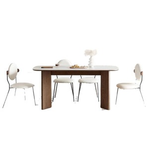 <span class=keywords><strong>2025</strong></span> <span class=keywords><strong>New</strong></span> rắn gỗ Rock Board bàn ăn pháp phong cách hình chữ nhật thiết kế cho căn hộ nhỏ ánh sáng sang trọng cho trung ăn - Product Image 5