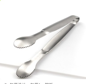 DFT06-1 Mini <b>Serving</b> <b>Tongs</b> 5-Inch Stainless Steel Small Appetizer <b>Tongs</b> with Teeth - Product Image 5