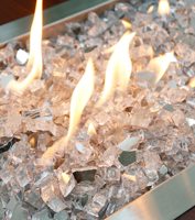 Pierres de verre trempé réfléchissantes pour foyer, bols à feu, cuisine extérieure, salle de bain, décoratives, durables, écologiques