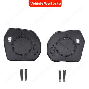 กระจกมองข้างรถยนต์โตโยต้า ทันดรา ปี 2022-2025 พร้อมฟังก์ชั่นทำความร้อน ซ้ายและขวา อะไหล่ทดแทน สีเงิน วัสดุ ABS - Product Image 2