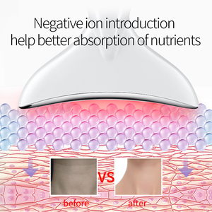 Masseur facial anti-rides 3 couleurs, raffermissant la peau, appareil de beauté portable USB pour le lifting du double menton et du cou, en ABS, à vibration - Product Image 4