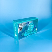 Emballage de tube personnalisé imprimé transparent, boîte en PVC plastique transparente avec logo, boîte translucide givrée personnalisée, pliable