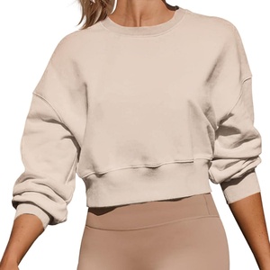 <b>Women's</b> Winter Printed Terry Casual Long Sleeve Raw Hem Pullover Sweatshirt <b>Grey</b> - Product Image 4