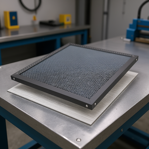 Mesa de Trabajo de Panal de Abeja para Láser, 500x500x22mm, Borde Liso, Disipación Rápida de Calor, Protección de Escritorio - Product Image 2