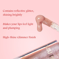 Fabricant de gloss à lèvres brillant et scintillant, finition haute brillance, rose doré, transparent, gloss à lèvres personnalisé OEM ODM, marque personnalisée, à Guangzhou