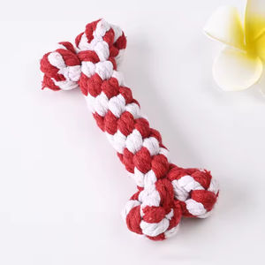 Jouets à mâcher personnalisés pour chiens, en gros, pour le nettoyage des dents, durables, en coton de luxe, en forme d'os, interactifs, pour petits chiens, cordes à mâcher pour chiens - Product Image 3