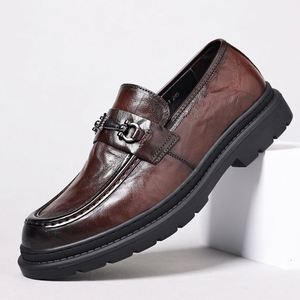 Designer Pointed-Toe Autumn Casual Shoes with Comfortable Soles Waterproof & Anti-Slippery for Business <b>Men</b> Formal <b>Dress</b> Shoes - Product Image 2
