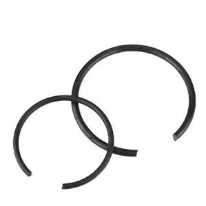 Anneau de retenue à ressort ouvert en acier inoxydable de haute qualité, à dents internes, plaqué zinc, compatible ISO M10 - Product Image 2