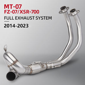Silencieux XSR700 pour moto, échappement slip-on, système complet, tuyau avant pour Yamaha YZF MT07 FZ07 FZ-<span class=keywords><strong>07</strong></span> <span class=keywords><strong>MT</strong></span>-<span class=keywords><strong>07</strong></span> FZ <span class=keywords><strong>MT</strong></span> <span class=keywords><strong>07</strong></span> 2014-2023 - Product Image 2
