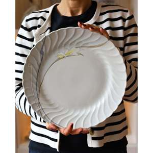 Juego de Vajilla de Lujo Bennyudine Richard Ginori Ancona de 12 Piezas, Decoración de Iris Dorado en Relieve, Juego de Tazas de Melamina para Hoteles - Product Image 4