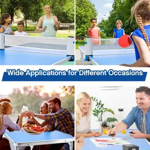 Family Outdoor Training Equipment Portable Foldable Table With Net And Posts Regulation Height Tennis Table For Indoor Games