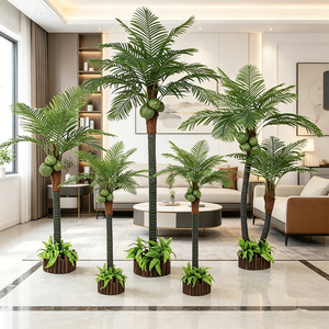 Palmera Artificial de Plástico Premium, Cocos Verdes Realistas, Hojas Densas, Tamaño Personalizable para Villas y Resorts de Lujo - Product Image 3