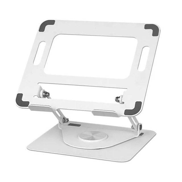 Foldable Portable Laptop Stand Adjustable Height 360 Rotatable Ergonomic Metal Holder for Laptop/Tablet/MacBook