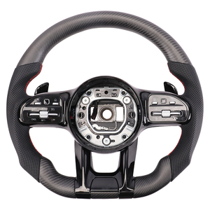 Volant de direction en fibre de carbone personnalisé OEM en gros pour Mercedes Benz C63 <span class=keywords><strong>AMG</strong></span> W204 W212 Gle 63 E300 - Product Image 1