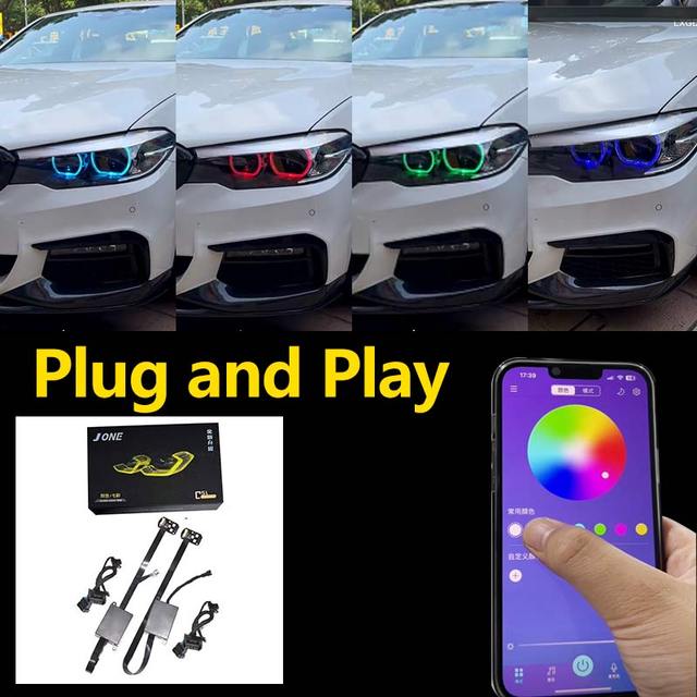 For BMW 5 Series G30 G31 RGB Daytime Running Lights G32 G38 F90 M5 LED Multi-color Module Plug and Play