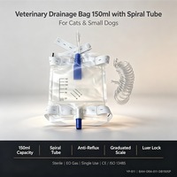 Sac de collecte 150 ml de qualité médicale pour chiens, usage vétérinaire