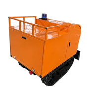 Porte-chargeurs certifié CE, benne basculante électrique à double moteur tout-terrain 500-2000 kg pour la récolte en verger, le déblaiement de sable de rivière