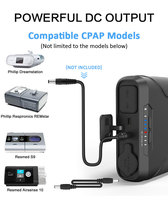 Banco de Energía de 60000 mAh Multifunción, CC 12V-24V, PD 60W, Carga Rápida, para Portátil, Coche, Manta Eléctrica Calefactable
