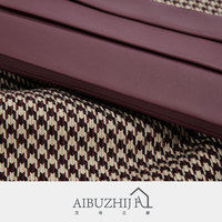 AIBUZHIJIA Verzierte moderne Lendenwirbel kissen bezug Home Decoration Luxus Weinrot Kissen bezüge