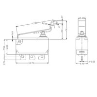 Micro-interrupteur électronique automobile 250v T85 5a T125 5e4 plastique étanche IP67 Standard micro interrupteurs normalement ouverts 3A SPDT