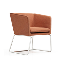 Canapé de cabine à dossier haut Simple réception moderne Les invités discutent du repos Bureau créatif Canapé de loisirs Siège unique Trois sièges