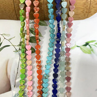 Perles de pierres précieuses en forme de coeur naturel à la mode Amazonite perles de pierre turquoise impériale pour la fabrication de bijoux Bracelet collier